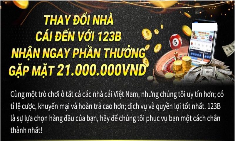 Khuyến mãi hấp dẫn chỉ có tại cổng game 123b 