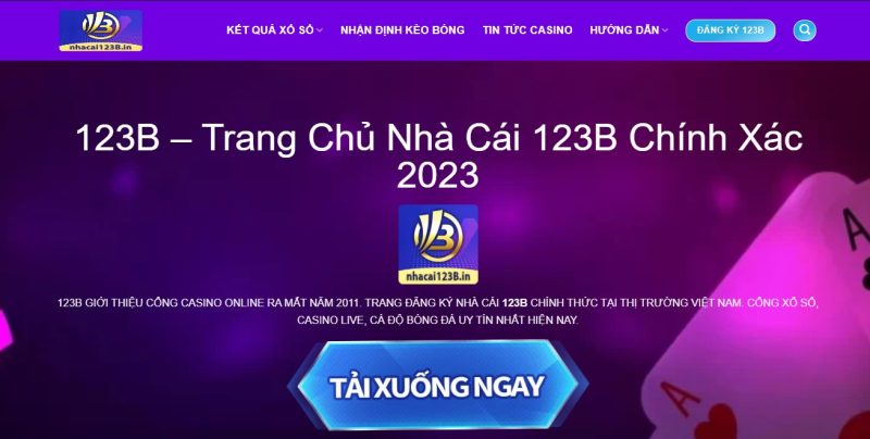 Link 123b chính thức đảm bảo tính xác thực của trang web.