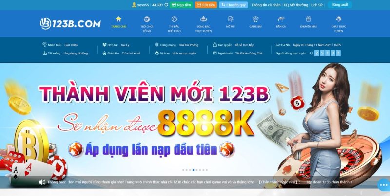 Cổng game 123b đổi thưởng đi đầu về khuyến mãi