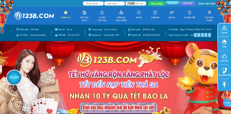 Lưu ý khi nạp tiền 123b